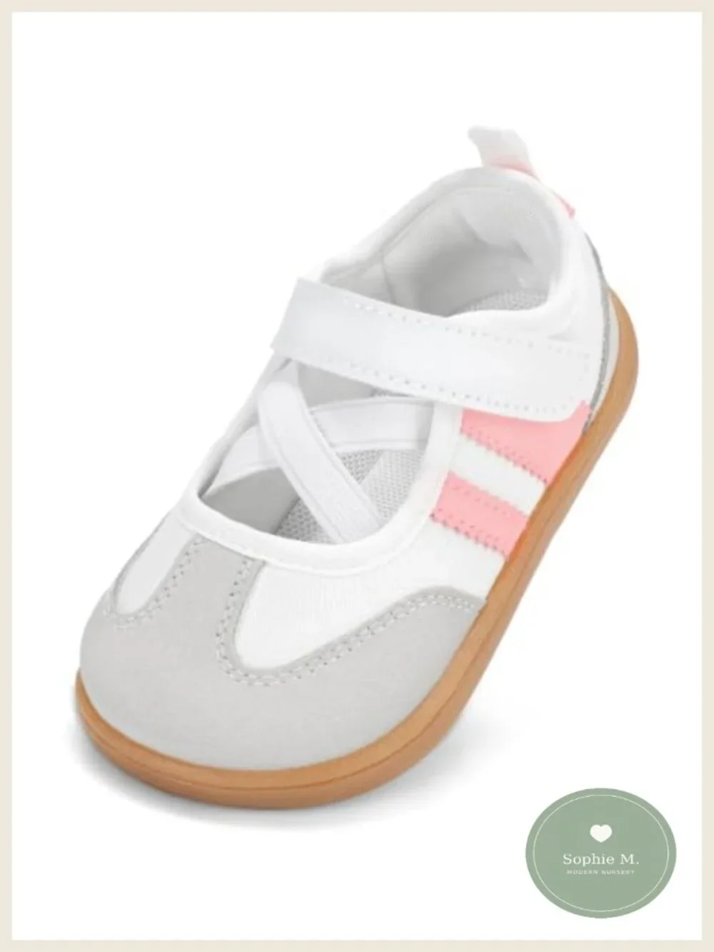 Toddler Girls Mary Jane Sneakers Wide Toe Box Barefoot Zero Drop